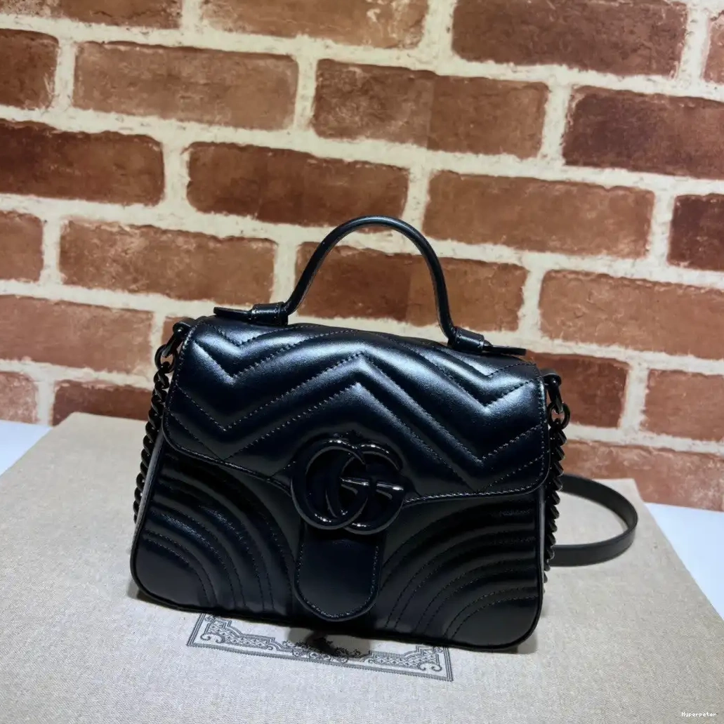 Hyper Peter GUCCI Marmont top mini handle bag GG 0508